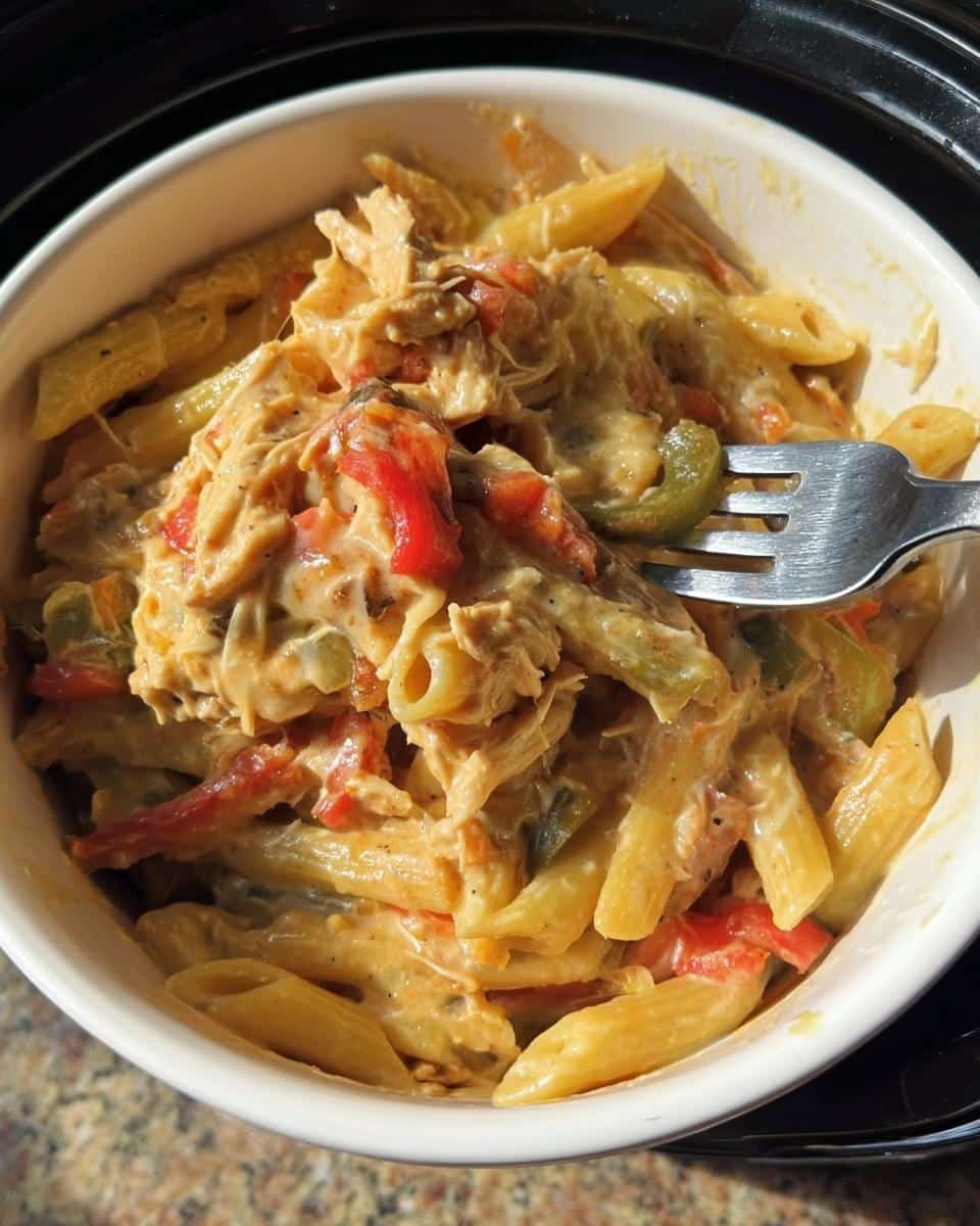 Crockpot Chicken Fajita Pasta - detail 1