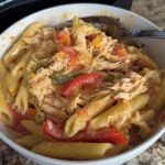 Crockpot Chicken Fajita Pasta