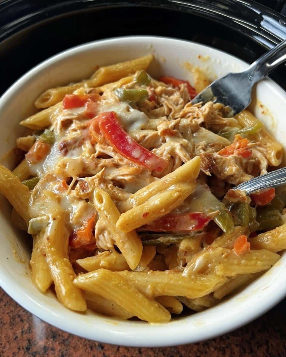 Crockpot Chicken Fajita Pasta - detail 2