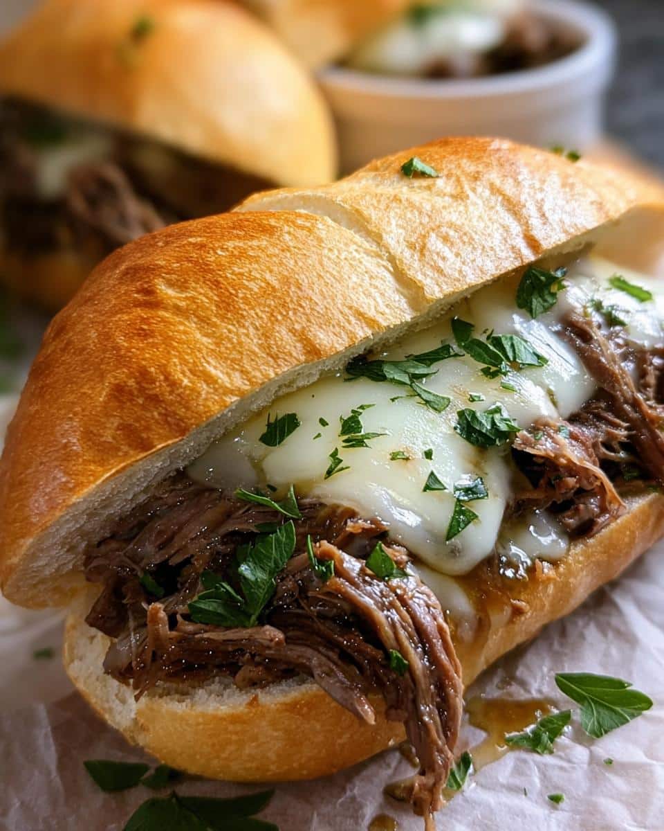 Crockpot French Dip Sandwiches - detail 1