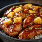 Crockpot Pineapple BBQ Chicken