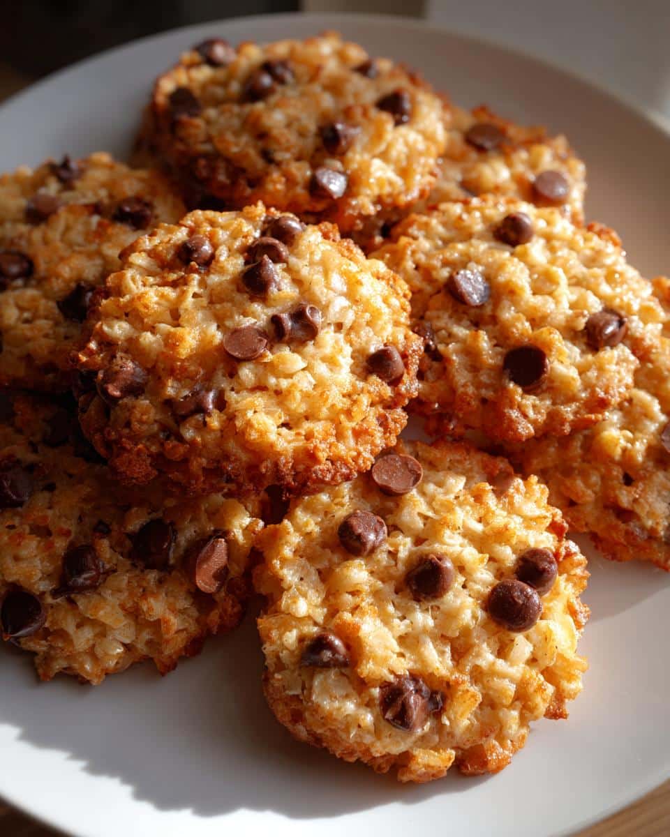 Crunchy Chocolate Chip Rice Krispie Cookies - detail 3