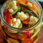 Crunchy Tangy Refrigerator Pickled Vegetables