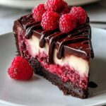 Dark Chocolate Raspberry Cheesecake