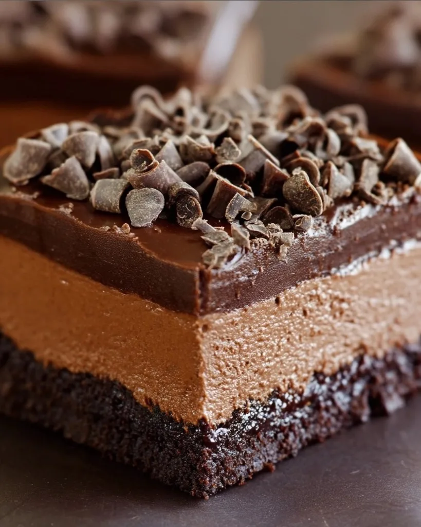 Death by Chocolate No-Bake Cheesecake Bars