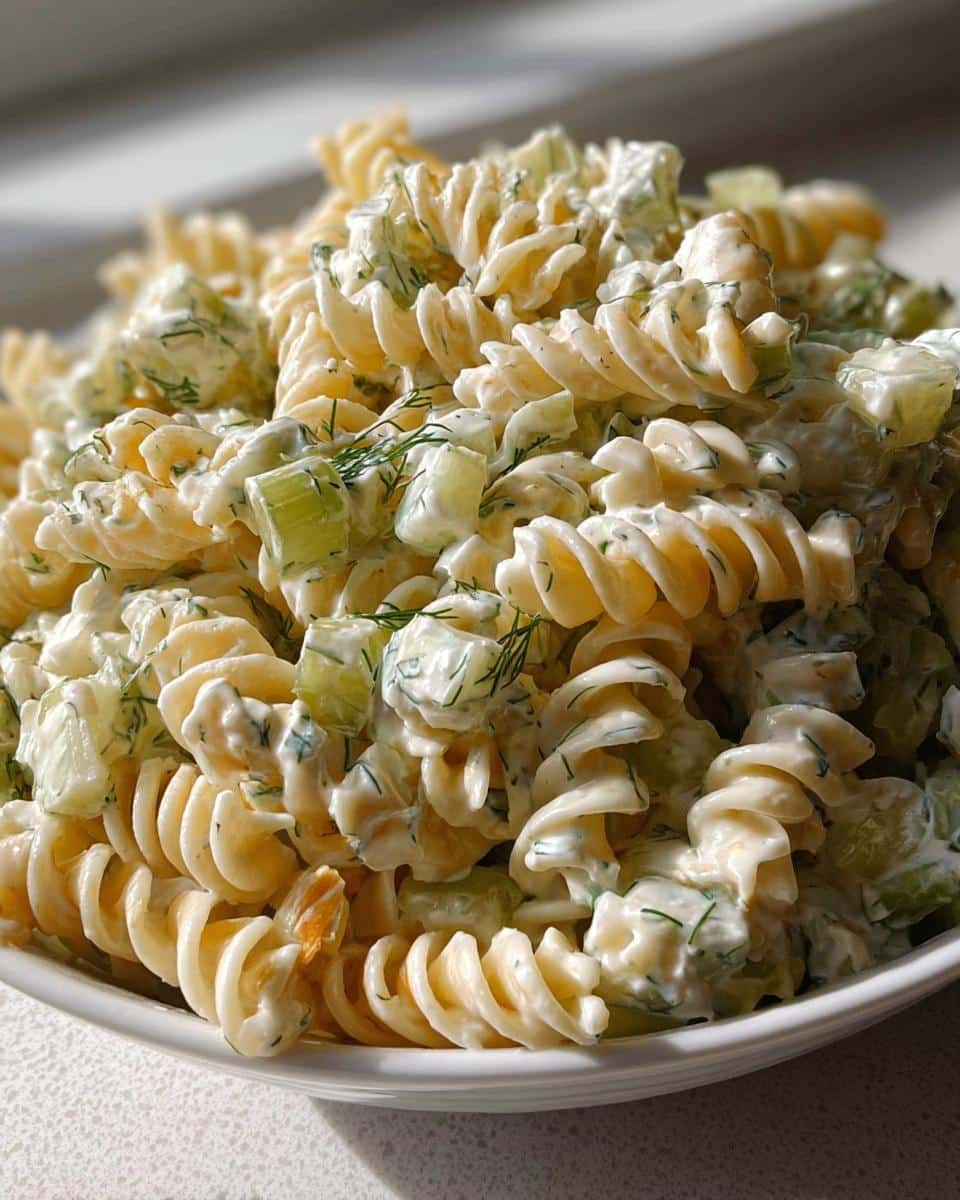 Dill Pickle Pasta Salad - detail 1