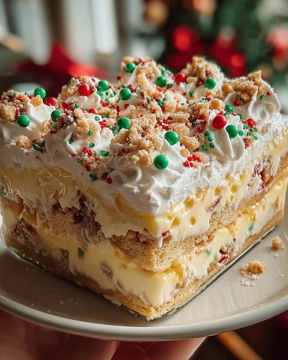 Easy Christmas Cookie Lasagna - detail 1