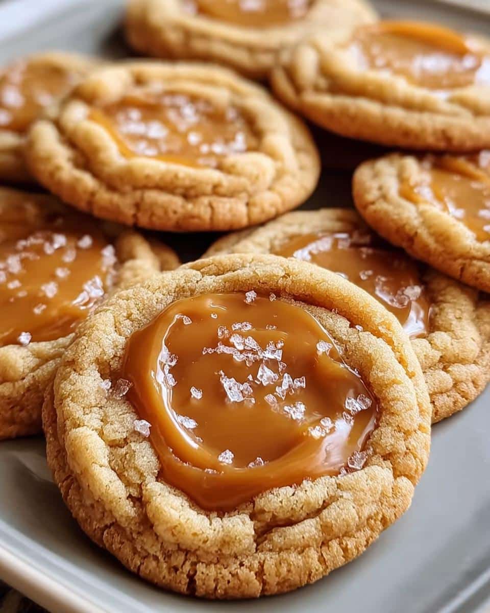 Easy Salted Caramel Cookies - detail 1