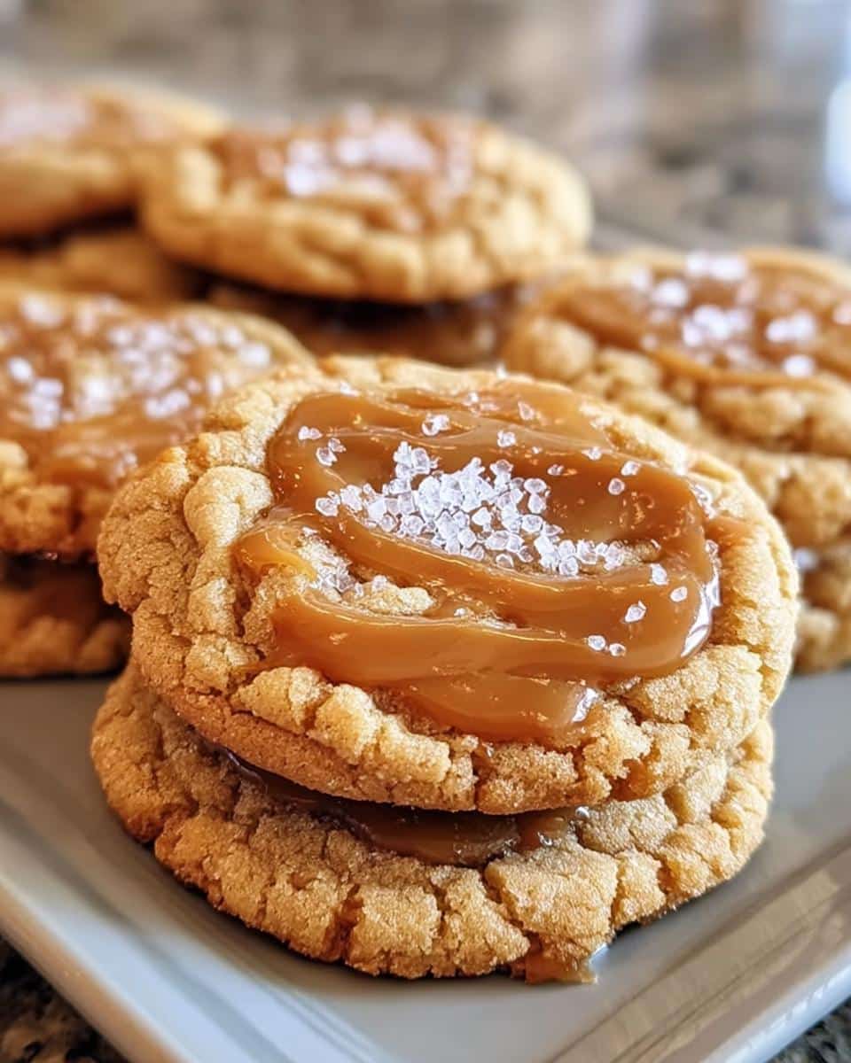 Easy Salted Caramel Cookies - detail 2