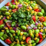 Edamame Salad with Cilantro Lime Dressing