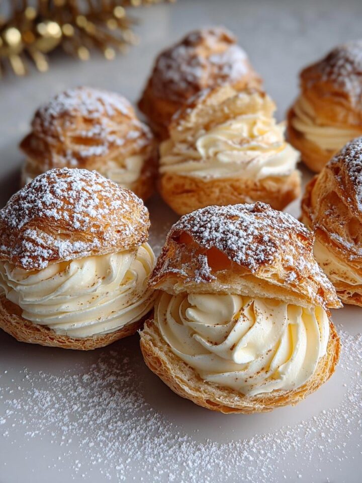 Eggnog Cream Puffs