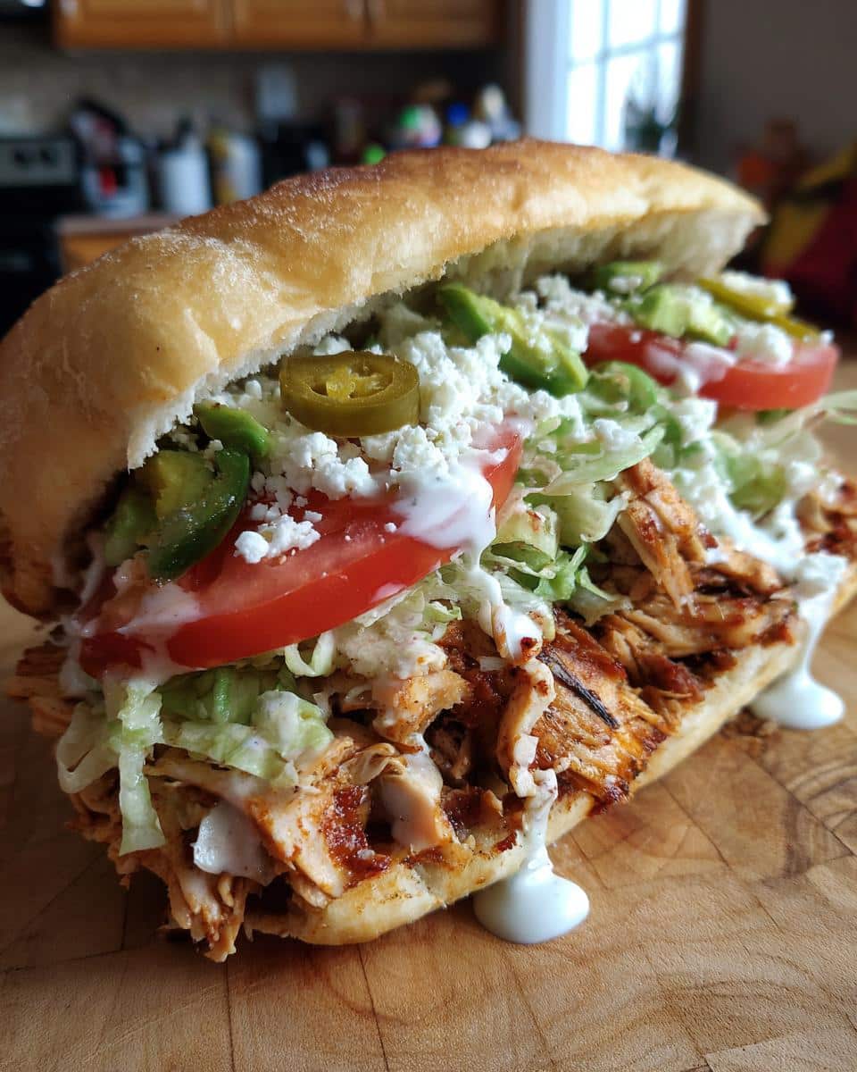 Flavor-Packed Chicken Torta Sandwich - detail 2