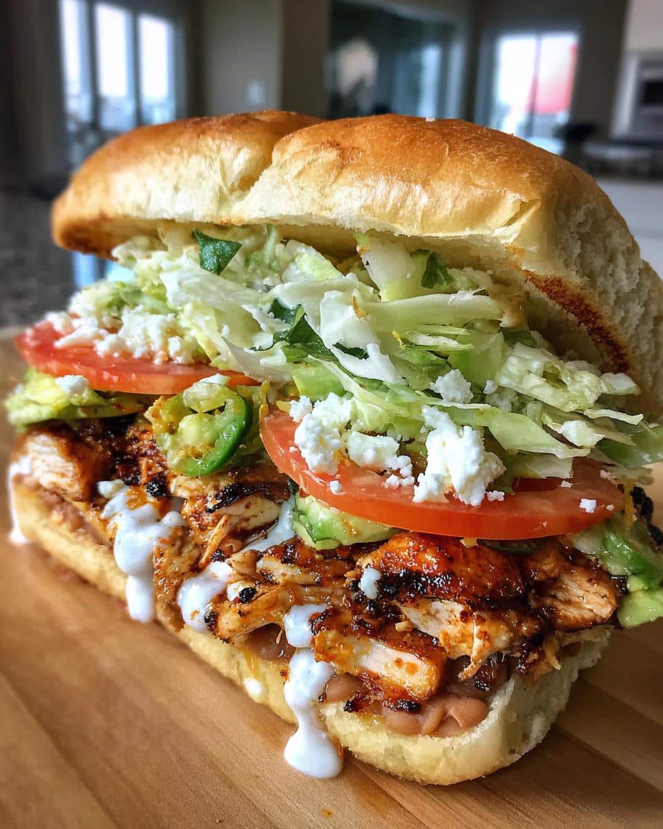 Flavor-Packed Chicken Torta Sandwich - detail 3