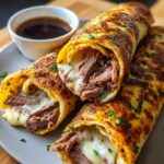 French Dip Tortilla Roll Ups