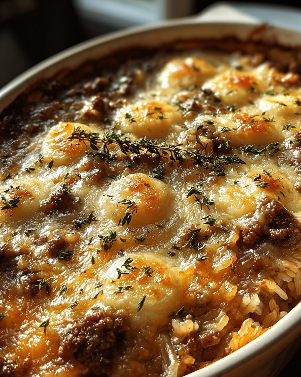 French Onion Ground Beef Casserole - detail 2