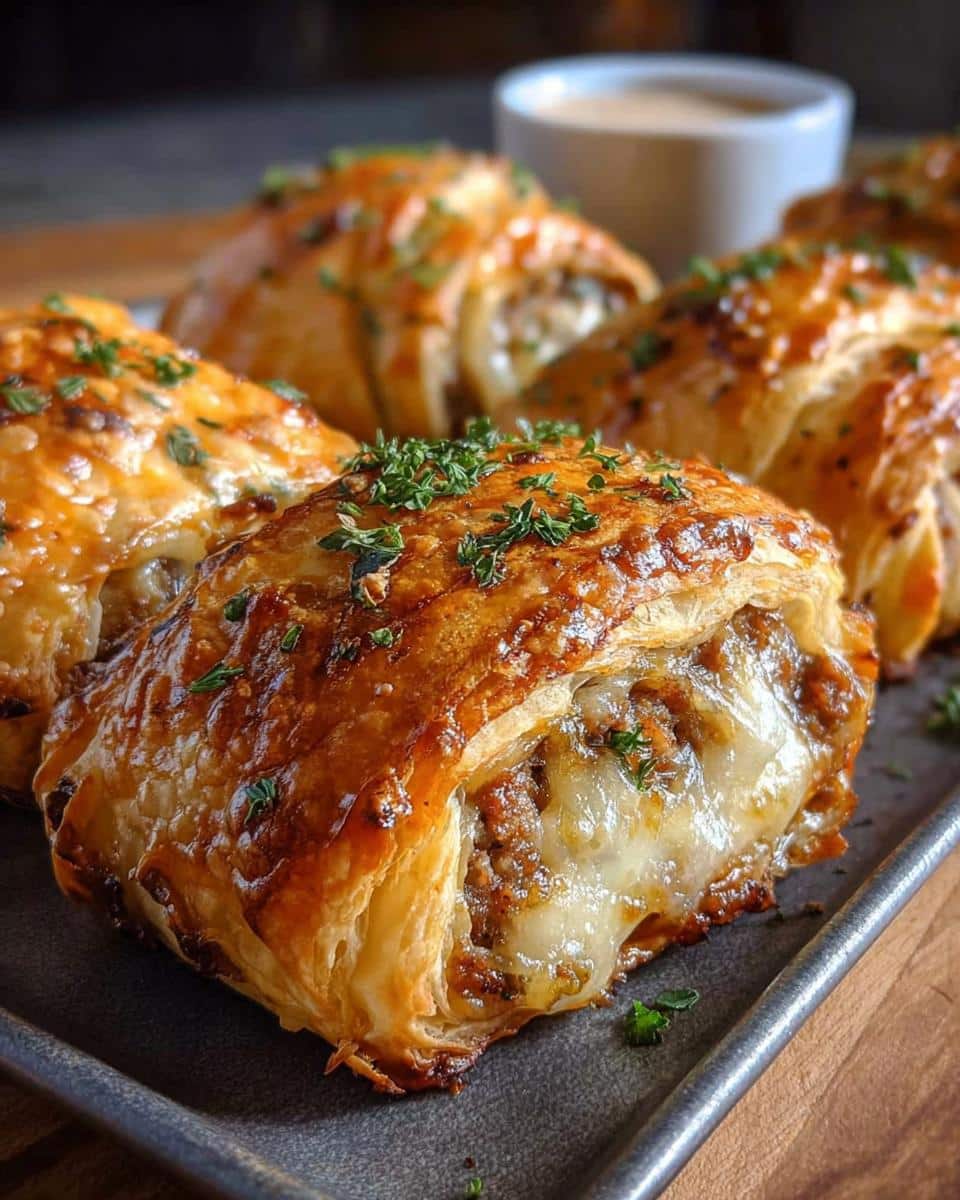 French Onion Sausage Rolls - detail 2