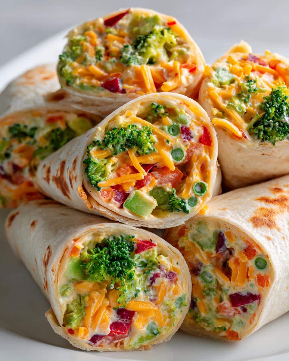 Fresh Vegetable Tortilla Roll Ups - detail 3