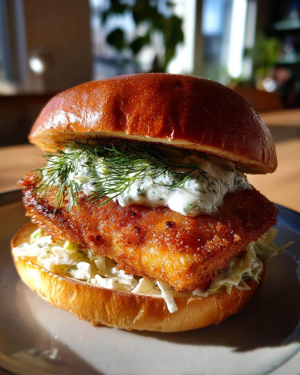 Fried Fish Burger - detail 1