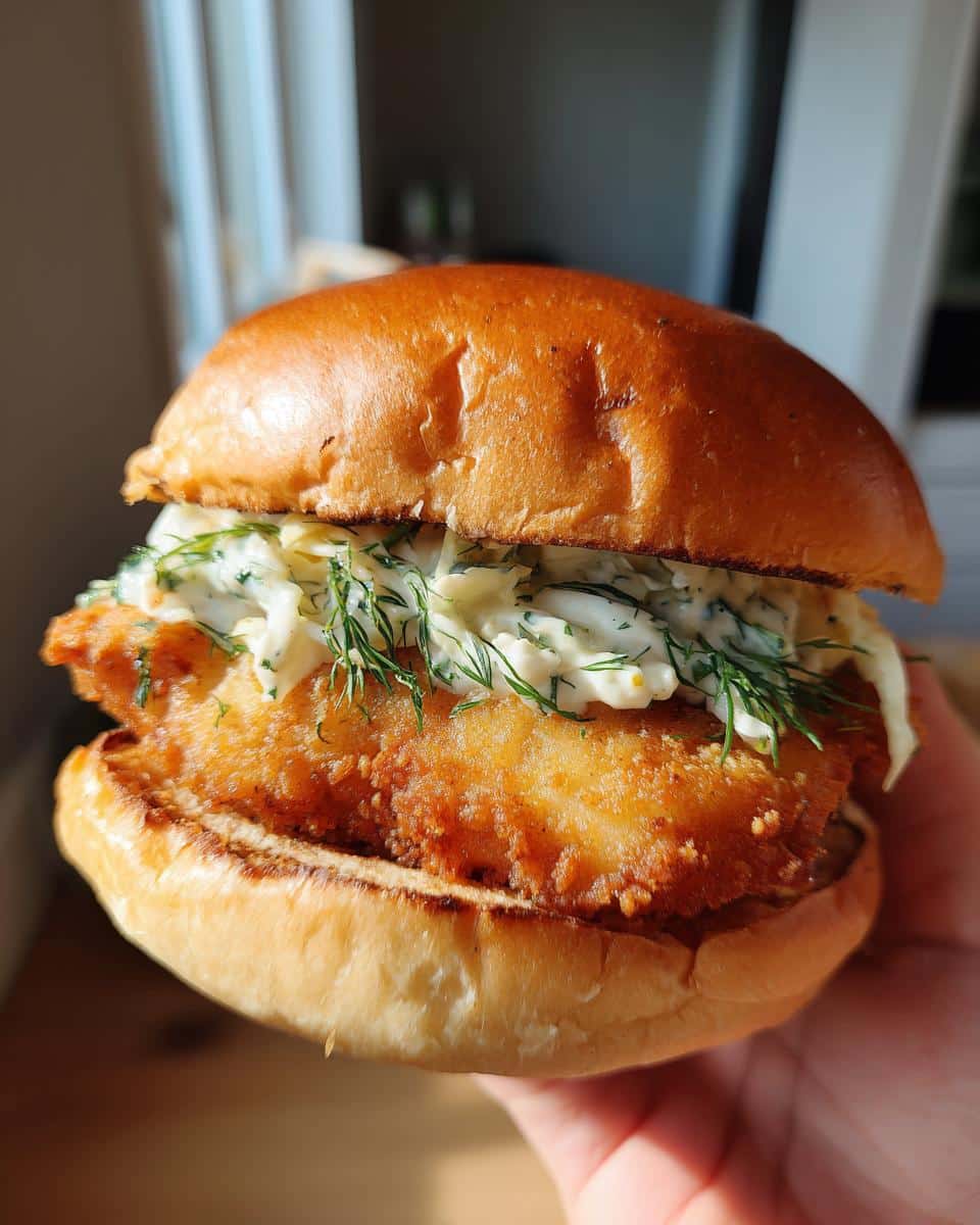 Fried Fish Burger - detail 2