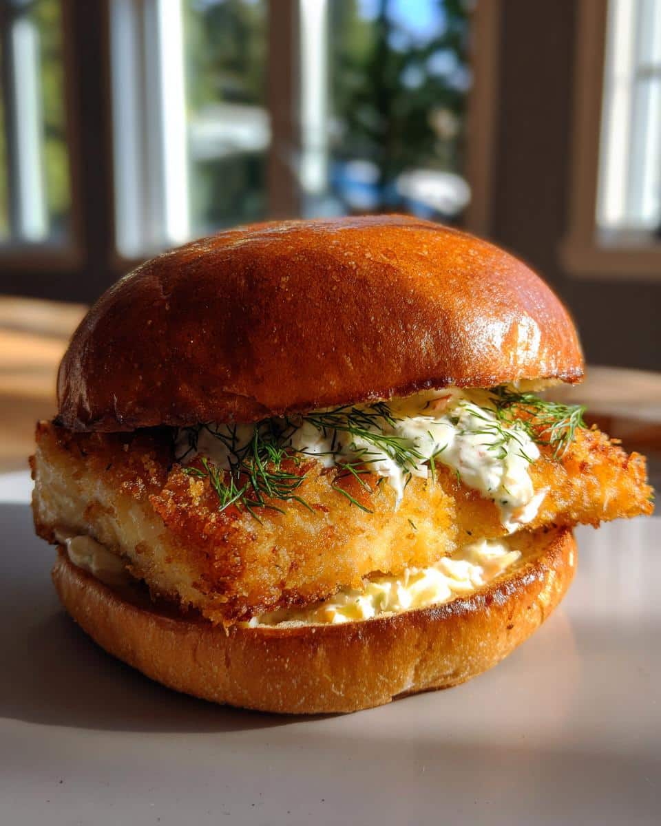 Fried Fish Burger - detail 3