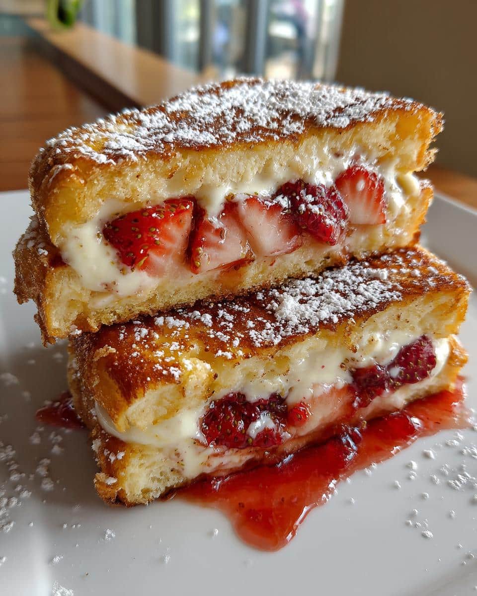 Fried Strawberry Cheesecake Sandwiches - detail 1