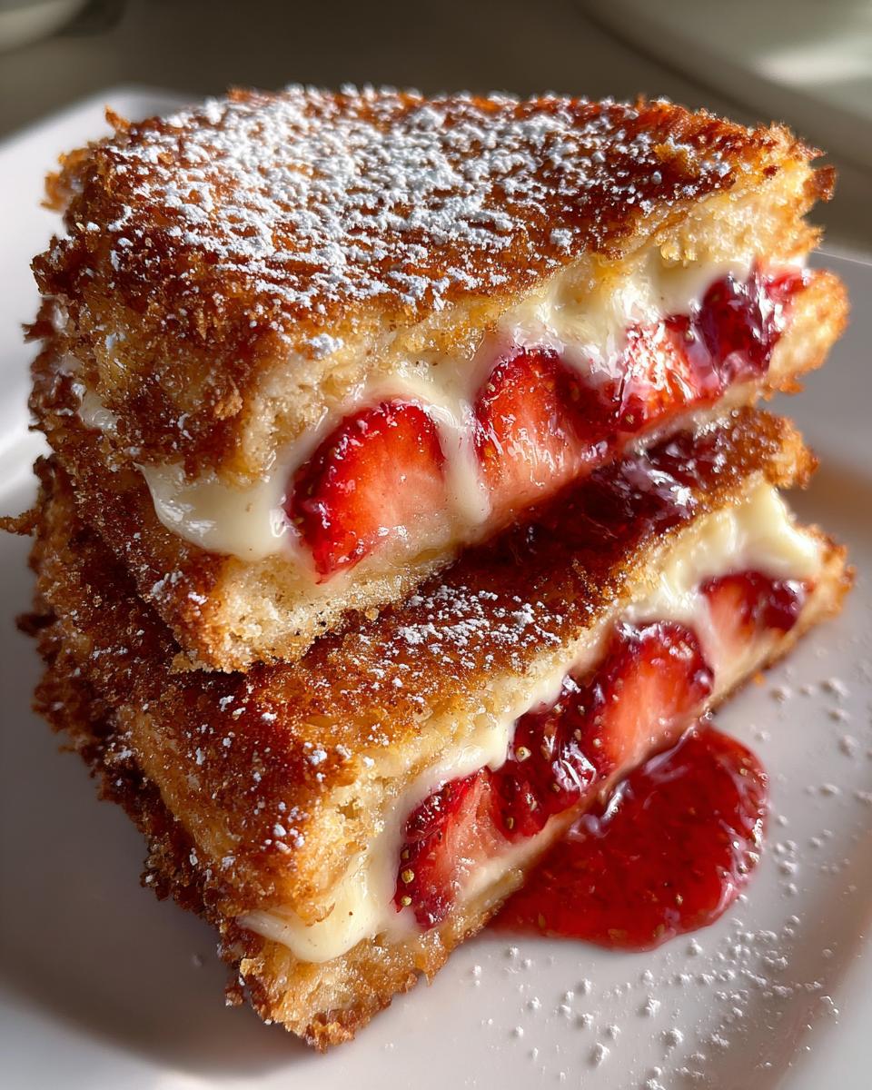 Fried Strawberry Cheesecake Sandwiches - detail 2