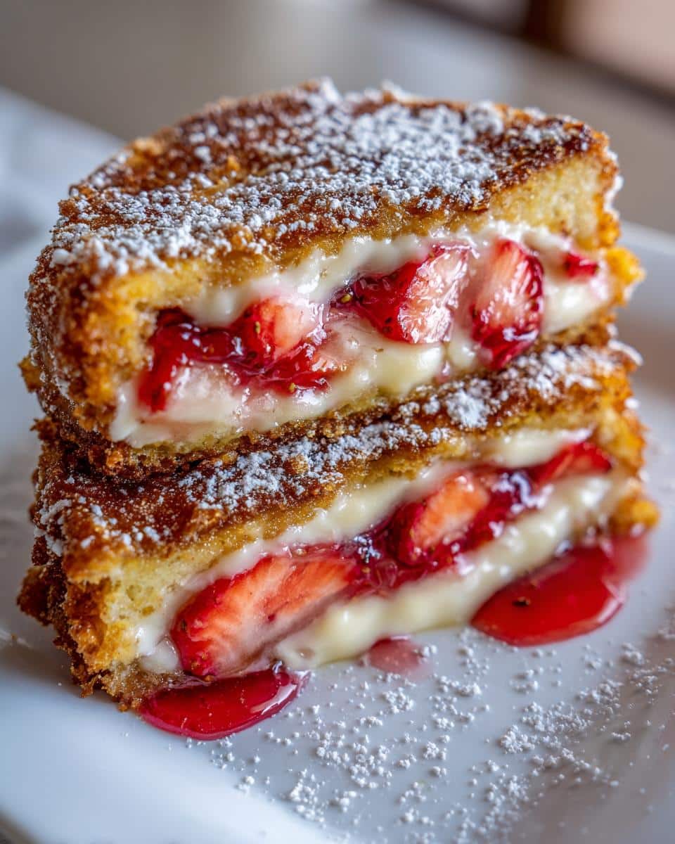 Fried Strawberry Cheesecake Sandwiches - detail 3