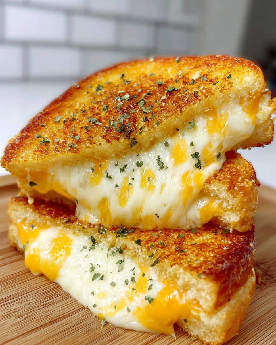 Garlic Bread Grilled Cheese - detail 2
