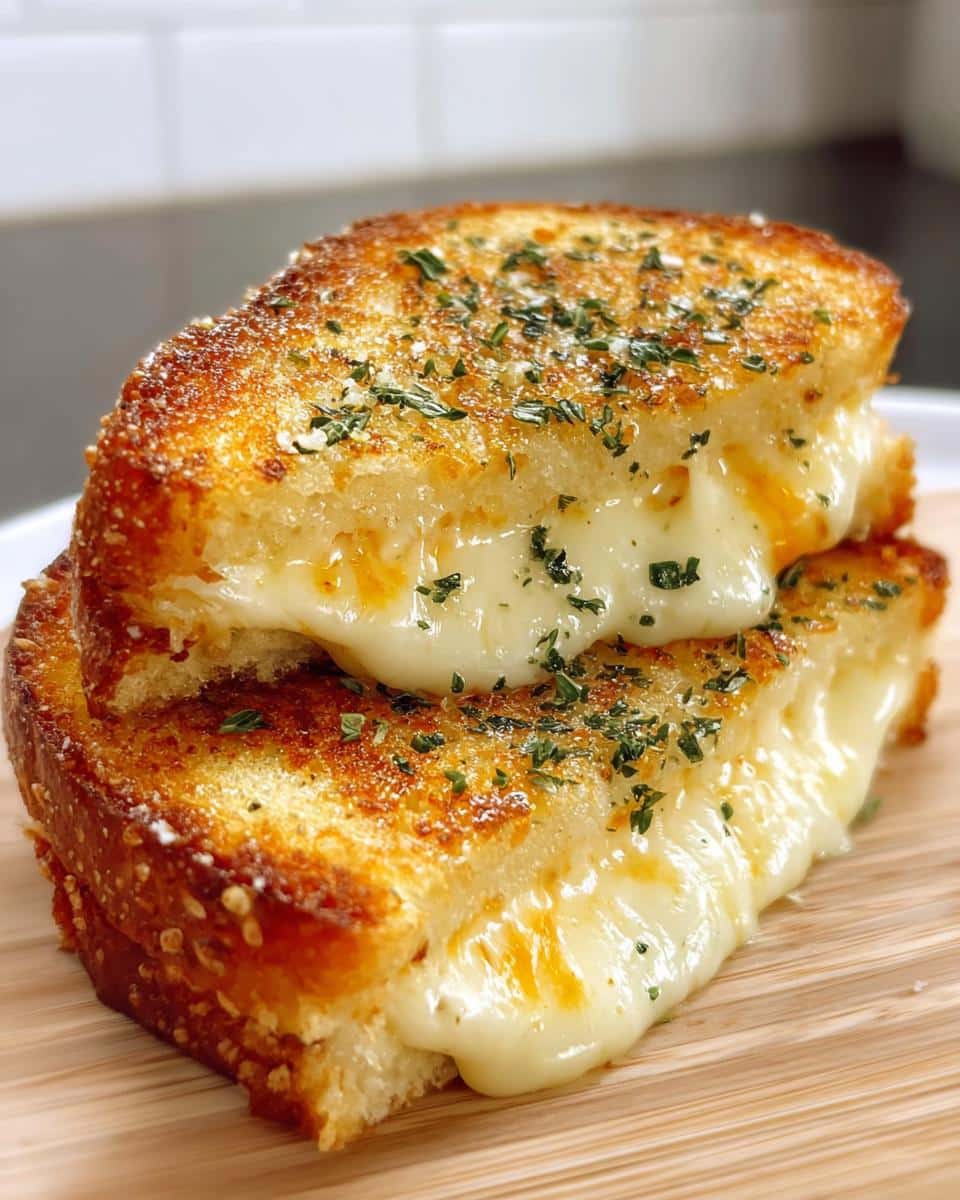 Garlic Bread Grilled Cheese - detail 3