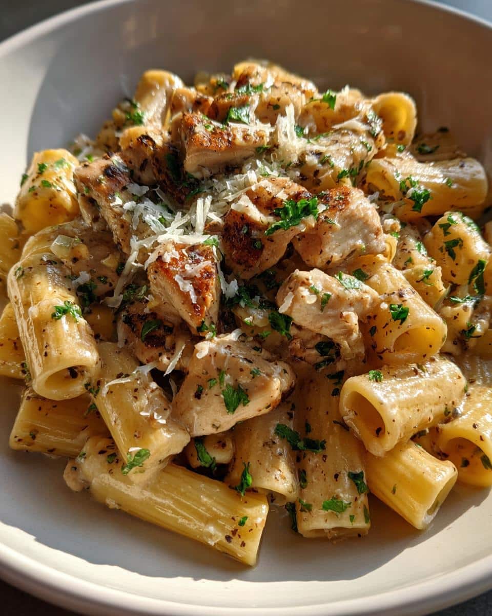 Garlic Butter Chicken with Rigatoni and Parmesan - detail 1