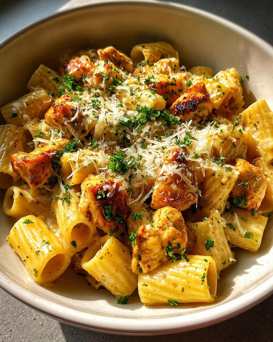 Garlic Butter Chicken with Rigatoni and Parmesan - detail 2