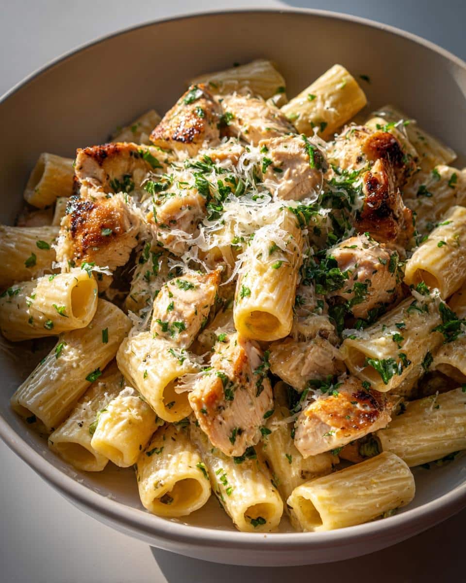Garlic Butter Chicken with Rigatoni and Parmesan - detail 3