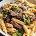 Garlic Butter Steak & Broccoli Penne