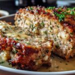 Garlic Parmesan Chicken Meatloaf