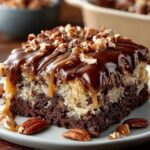 German Chocolate Poke Cake