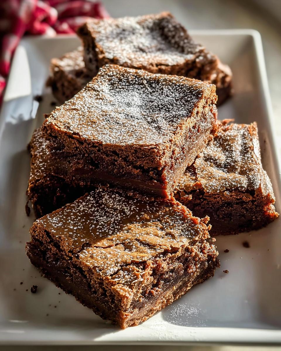Gingerbread Brownies - detail 1