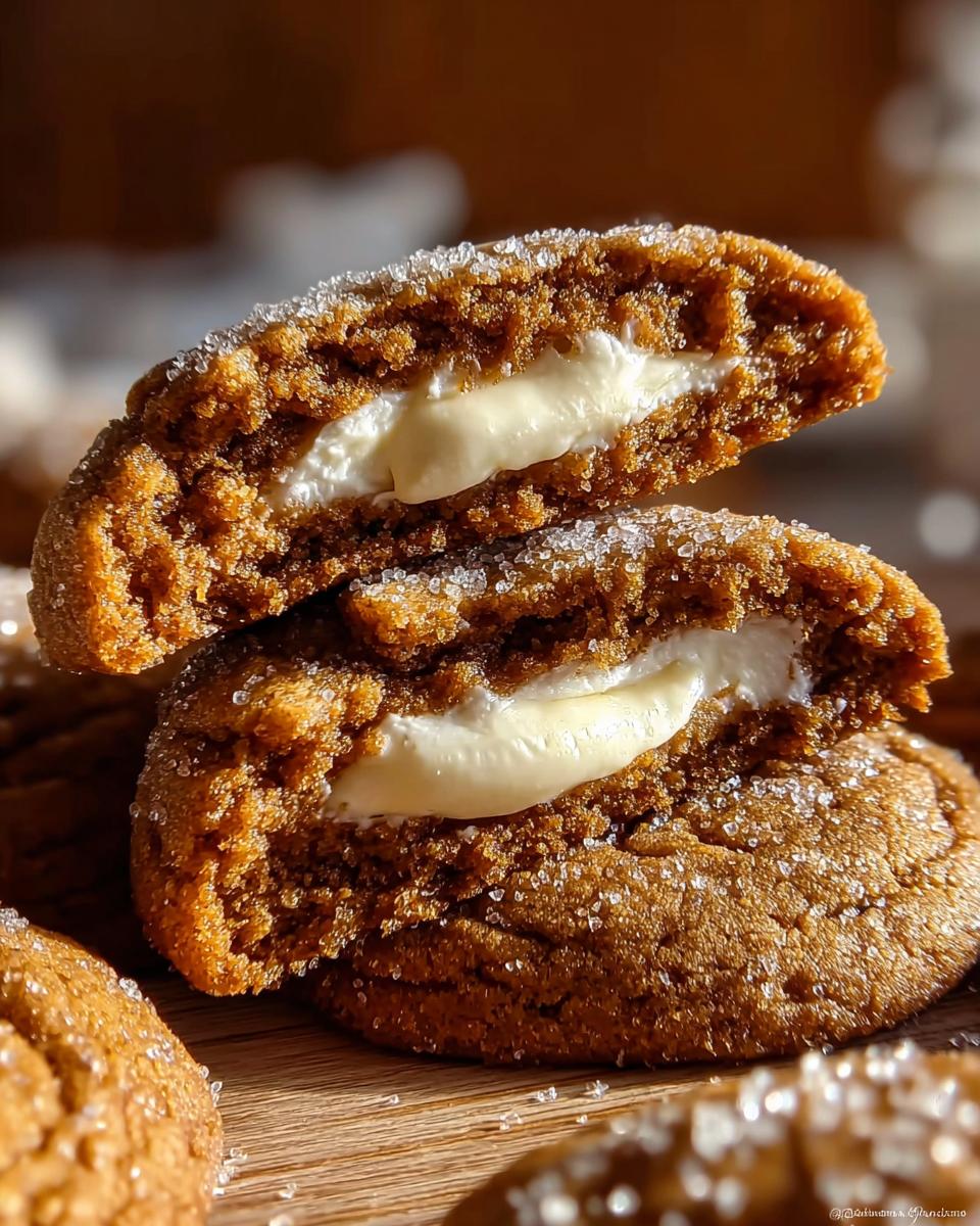 Gingerbread Cheesecake Cookies - detail 1