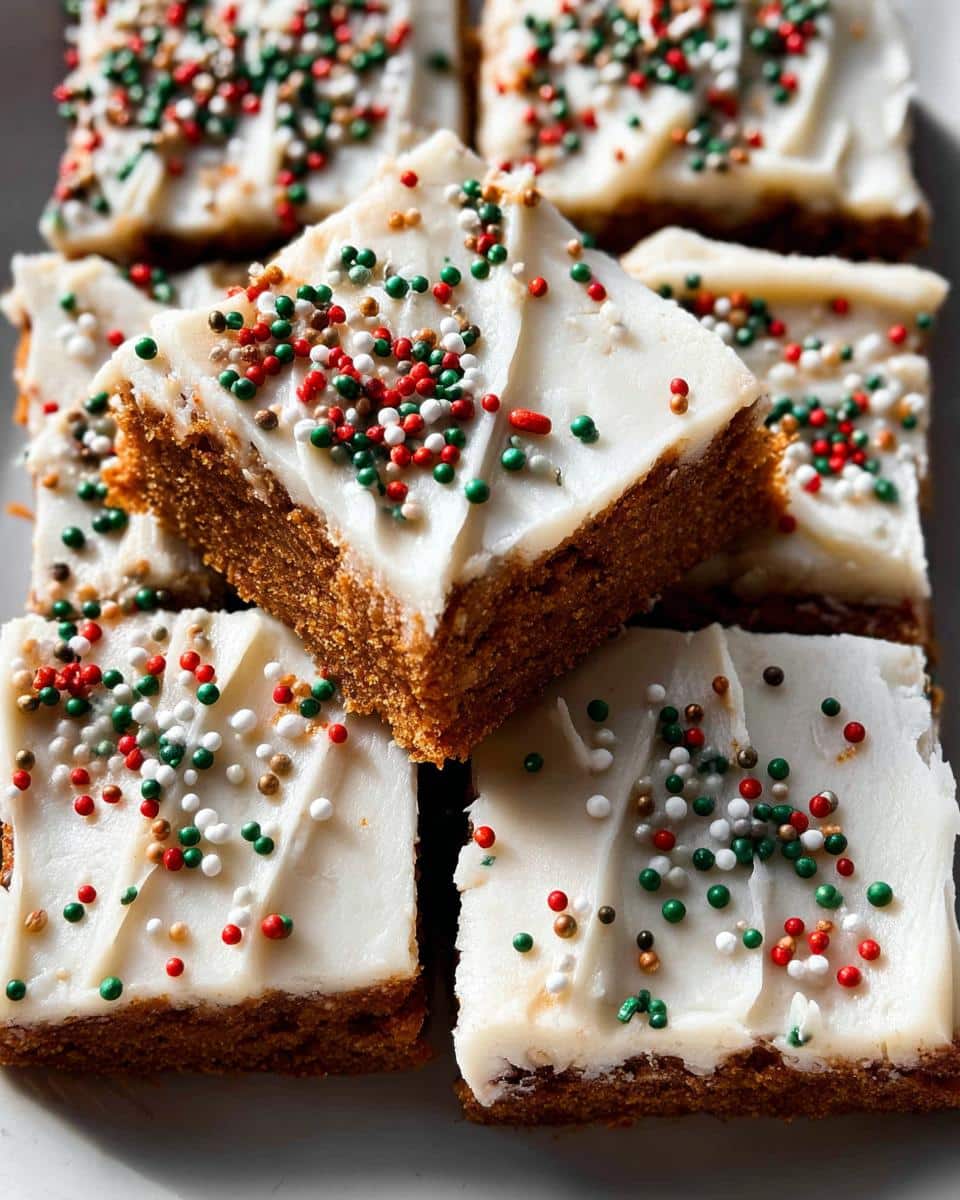 Gingerbread Cookie Bars - detail 1