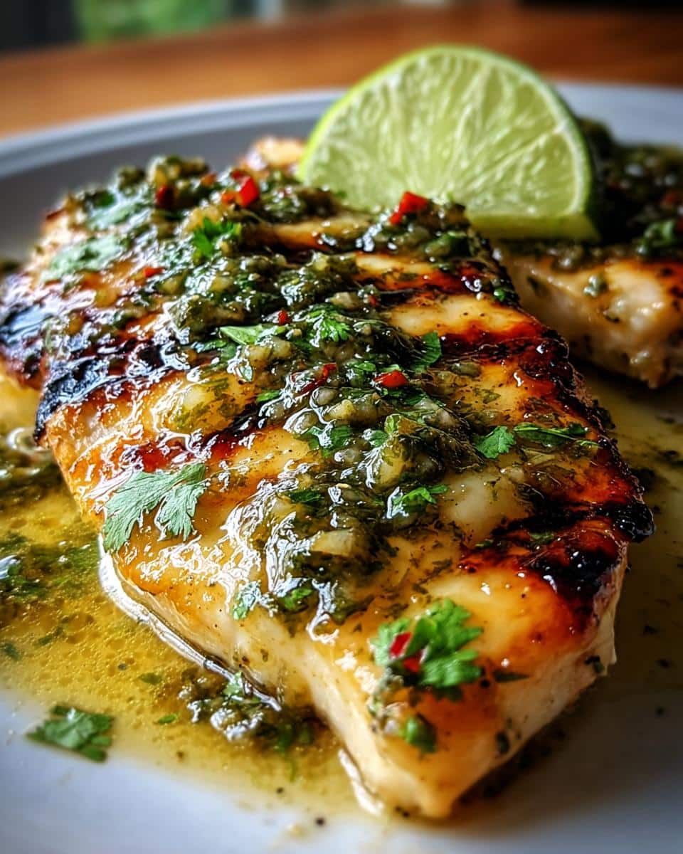 Grilled Salsa Verde Pepper Jack Chicken - detail 1