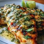 Grilled Salsa Verde Pepper Jack Chicken