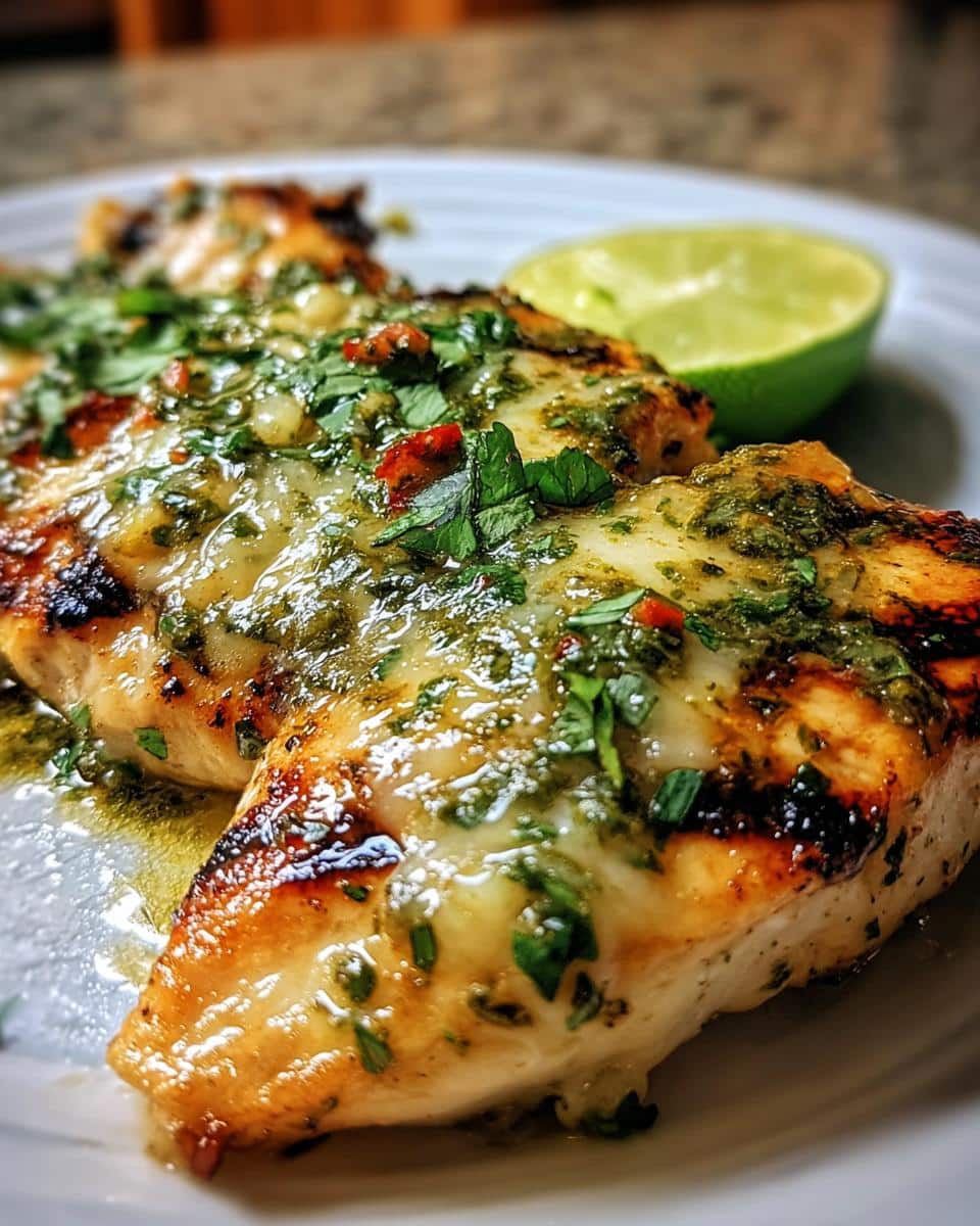 Grilled Salsa Verde Pepper Jack Chicken - detail 2