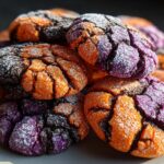 Halloween Crinkle Cookies