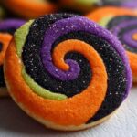 Halloween Pinwheel Sugar Cookies