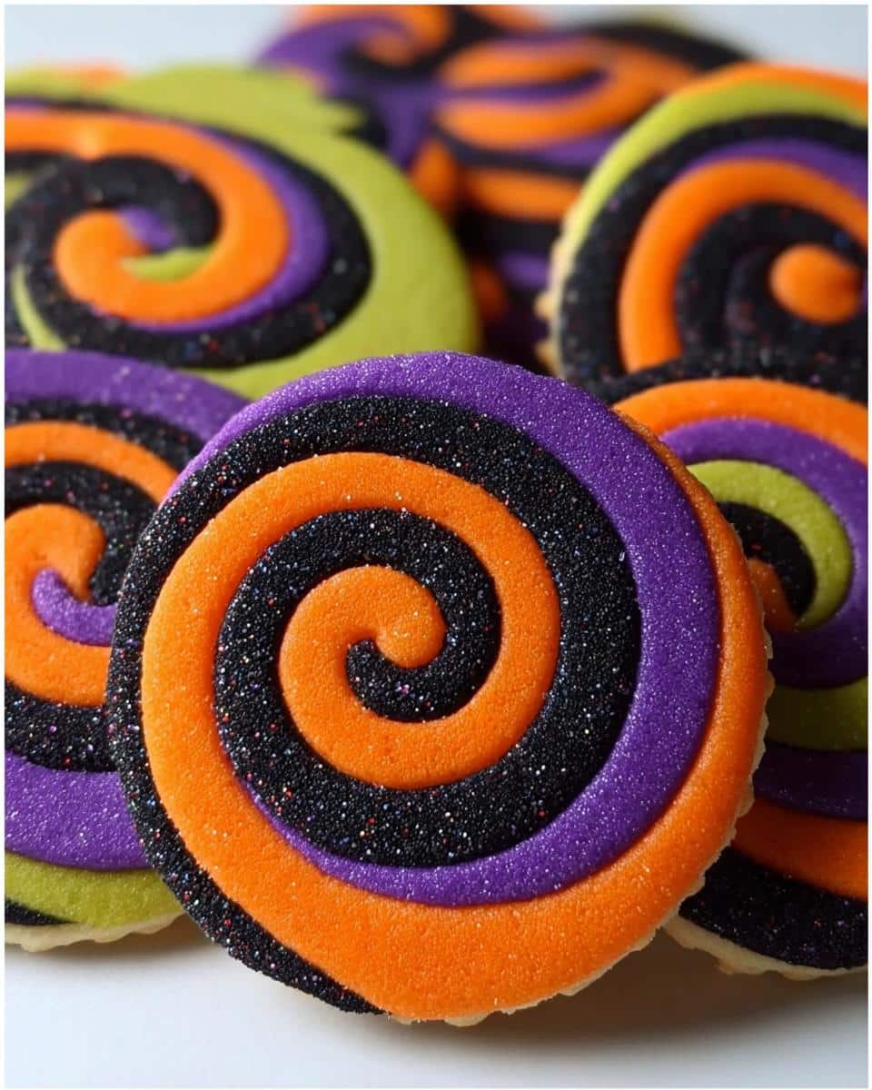 Halloween Pinwheel Sugar Cookies - detail 2