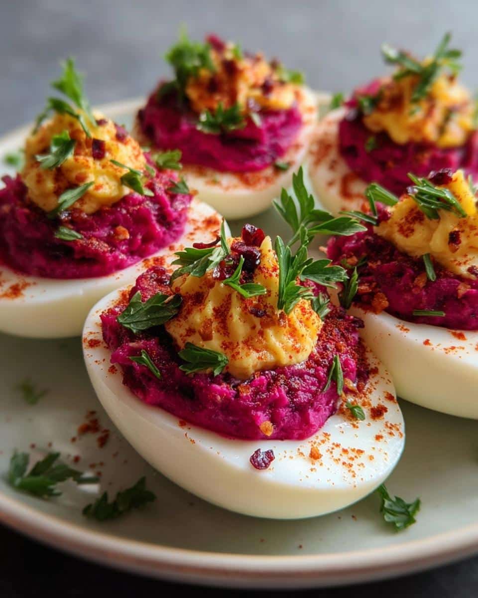 Harvest Cranberry Deviled Eggs - detail 3
