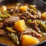 Hearty Beef with Green Chile & Potatoes