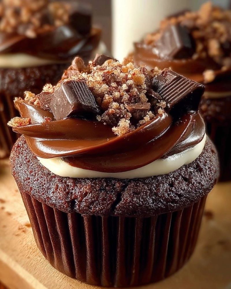 Heavenly Brownie Cupcakes