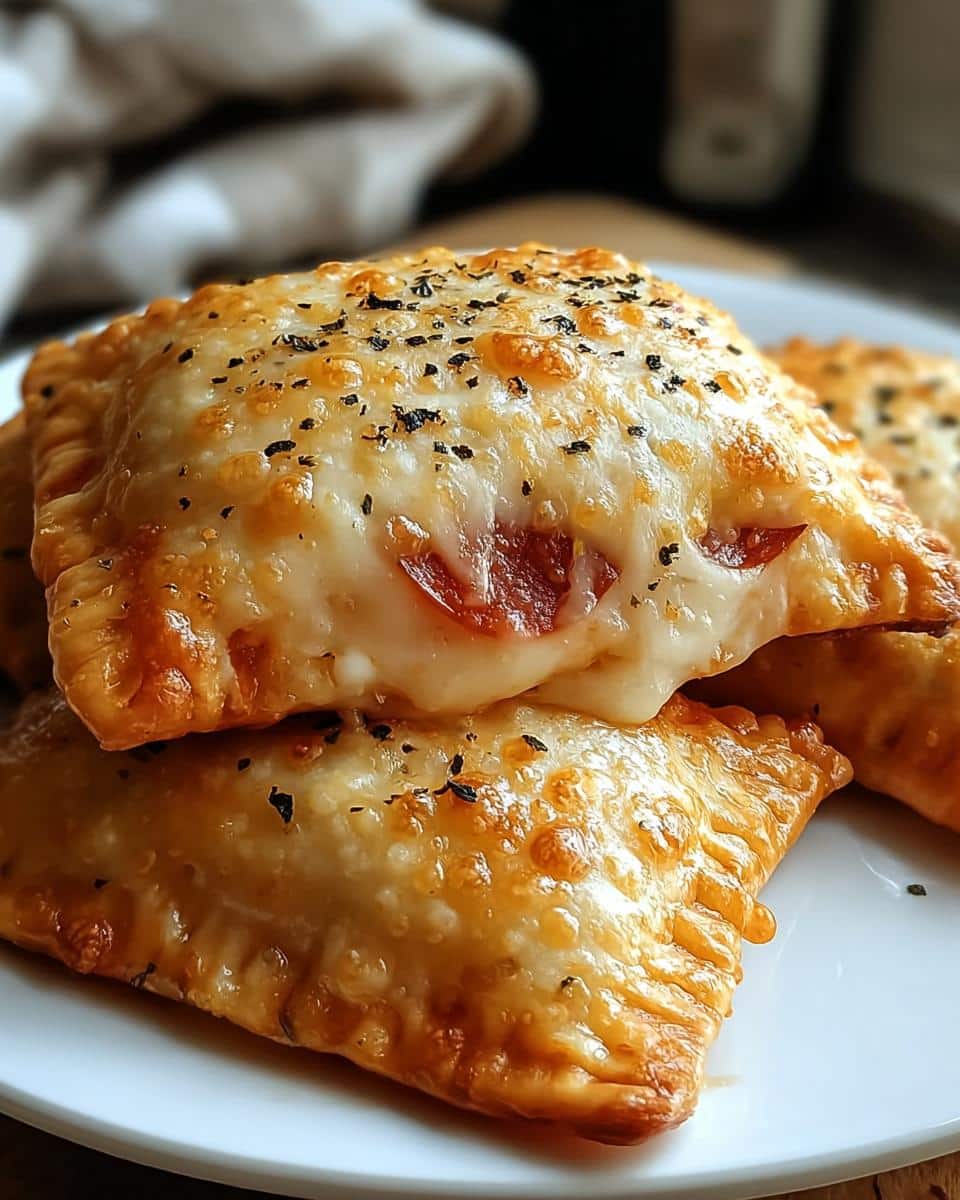 Homemade Cheesy Pizza Pockets - detail 2