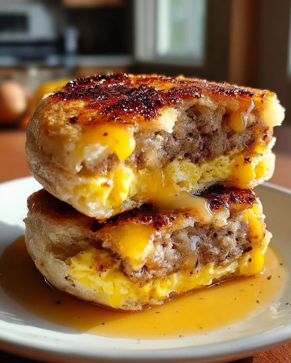 Homemade McGriddle Muffins - detail 1