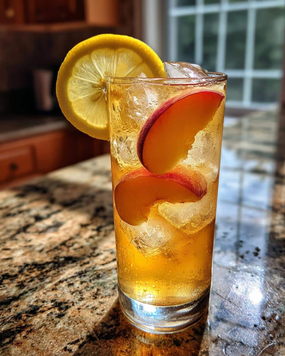 Homemade Peach Lemonade - detail 2